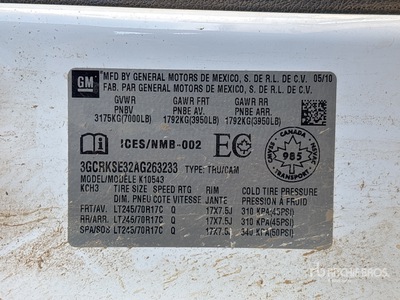 2010 Chevrolet 1500 4x4 Crew Cab Ophalen