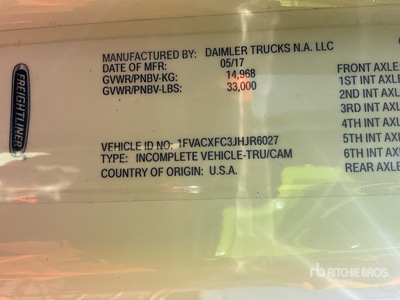 2018 Freightliner M2 106 Autocarro furgonato