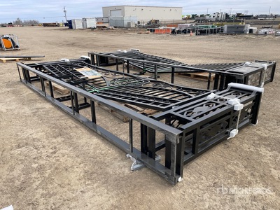 2026 Suihe NFG-20FGP-EU 19 ft x 5 ft Wrought Iron Bi-Parting Puerta de entrada (Unused)