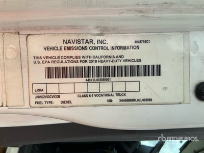 2018 International 4300 Van Truck