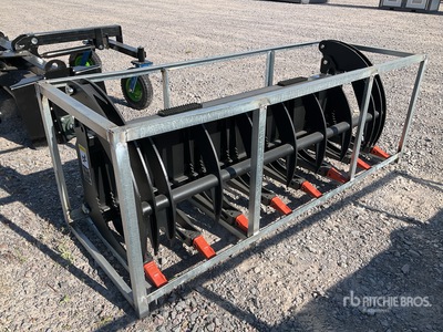 2026 Suihe SSR 78 in Horquillas con Mordaza para Minicargador (Sin Usar) / Skid Steer Root Rake (Unused)