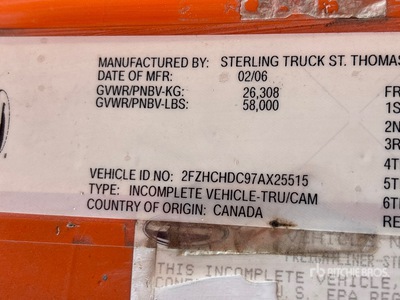 2008 Hiab 088 Knuckle Boom on 2007 Sterling Actera Boom Truck