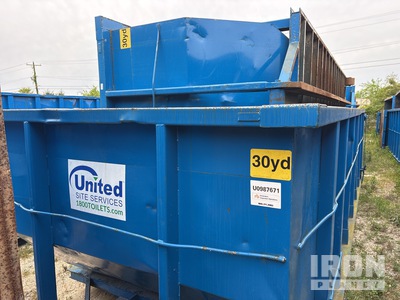 Quantity of (2) 22 ft 4 in 30 cyd Roll-Off Container
