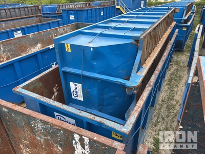 Quantity of (2) 22 ft 4 in 30 cyd Roll-Off Container