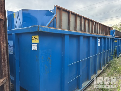 Quantity of (2) 22 ft 4 in 30 cyd حاوية التدحرج