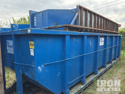 Quantity of (2) 22 ft 4 in 30 cyd حاوية التدحرج