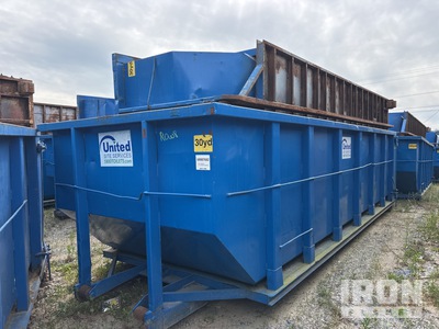 Quantity of (2) 22 ft 4 in 30 cyd حاوية التدحرج