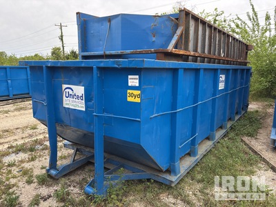 Quantity of (2) 22 ft 4 in 30 cyd Roll-Off Container