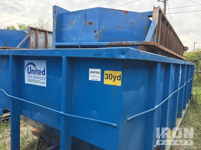 Quantity of (2) 22 ft 4 in 30 cyd حاوية التدحرج