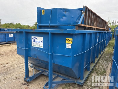Quantity of (2) 22 ft 4 in 30 cyd Roll-Off Container