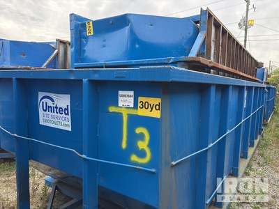 Quantity of (2) 22 ft 4 in 30 cyd حاوية التدحرج