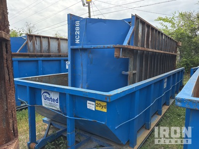 Quantity of (2) 22 ft 4 in 20 cyd حاوية التدحرج