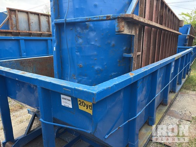 Quantity of (2) 22 ft 4 in 20 cyd حاوية التدحرج