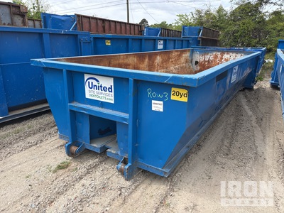 Wastequip 22 ft 4 in 20 cyd حاوية التدحرج