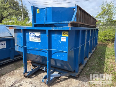 Quantity of (2) 22 ft 4 in 30 cyd Roll-Off Container