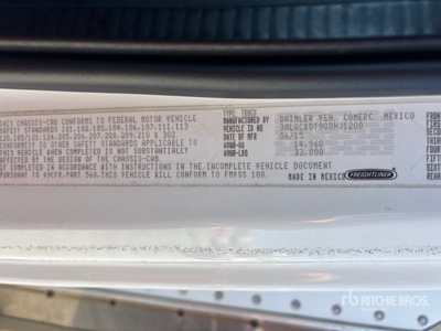 2016 Freightliner M2 106 4x2 شاحنة مبردة