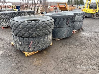 Quantity of (6) Mixed Pneus - Fits Wheel loader