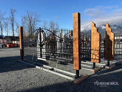 Quantity of (2) 2026 EG EarthyGrounds TS20S-SC & TS21T-DF 20 ft x 7 ft Steel Steel Driveway Gate (Unused)