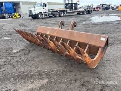 128 in Q/C Excavator Rake - Fits Excavator