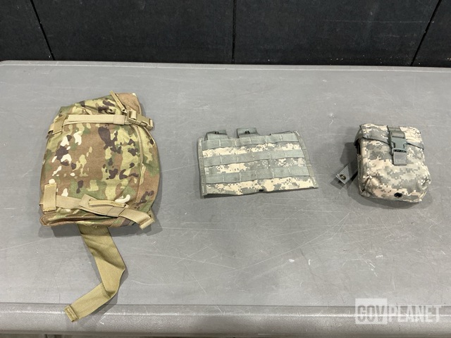 (37) M4 Three Mag Pouches, (90) Waist Packs & Assorted Items