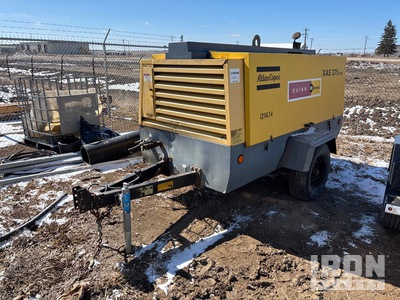 2012 Atlas Copco XAS 375 375 cfm Mobile Air Compressor (Inoperable)