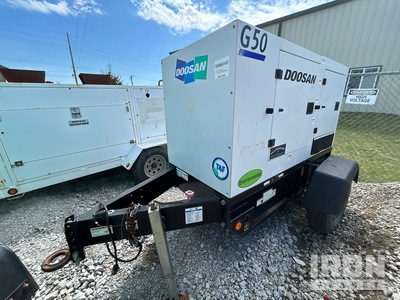 2019 Doosan G50WDO-T4F 51 kW Mobile Generator Set