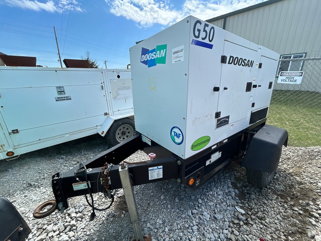 2019 Doosan G50WDO-3A-T4F 51 kW Mobile Generator Set 2019 Doosan G50WDO-3A-T4F 51 kW Mobile Generator Set