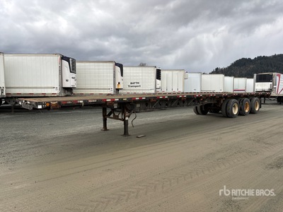 2014 Manac 53 ft Tri/A Flatbed Trailer