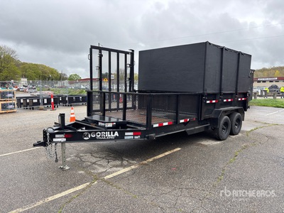 2024 Gorilla 16H6K2 16 ft T/A Remolque Bañera Ligero