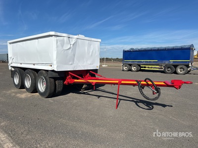 2016 Gippsland Body Builders 4.2 m Pig مقطورة للتفريغ الخلفي