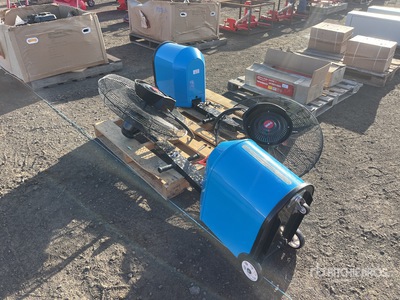 Quantity of (2) Mistfan Quantity of (2) 660 MM 3 Speed Pedestal Ventilator (Unused)
