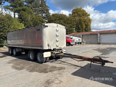 1997 Highway Transport Services 7.1 m Quad Dog End Dump Trailer