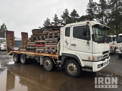 2000 Mitsubishi Shogun FS435S 8x4 Twin-Steer Flatbed Truck