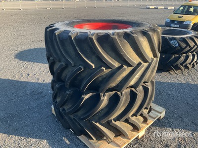 Quantity of (2) Goodyear 710/60R30 162D / 165A8 OPTITRAC R+ Wheels