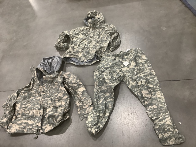 (8) Cold Weather Parkas, (16) Pairs of Wet Weather Trousers & Assorted Items