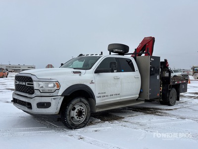 2019 Fassi F65B.0.24 Knuckle Boom on 2022 Ram 4500 SLT 4x4 Crew Cab Camión Grúa
