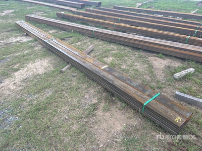 Quantity of (6) 2025 Kit Containers 2 in x 6 in x 18 ft Rectangle Tubing