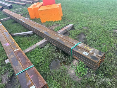 Quantity of (8) 2025 Kit Containers 2 in x 6 in x 24 ft Rectangle Tubing