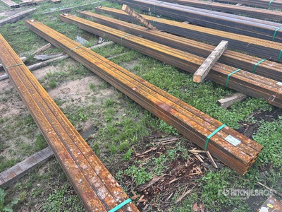 Quantity of (9) 2025 Kit Containers 2 in x 3 in x 18 ft Rectangle Tubing