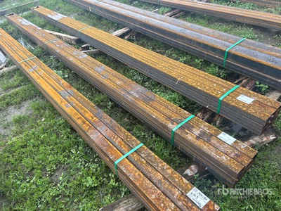 Quantity of (9) 2025 Kit Containers 2 in x 3 in x 18 ft Rectangle Tubing