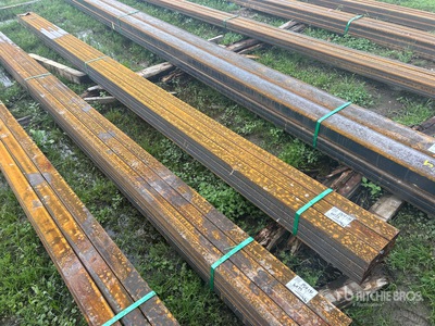 Quantity of (9) 2025 Kit Containers 2 in x 3 in x 18 ft Rectangle Tubing