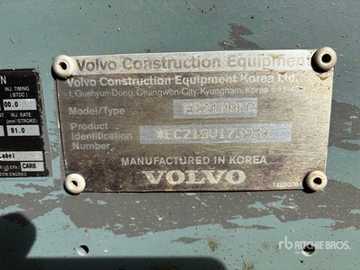 2006 Volvo EC210BLC Pelle Hydraulique sur Chenilles