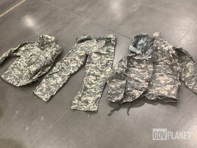 (8) Pairs of Cold Weather Trousers, (36) Cold Weather Parkas & Assorted Items