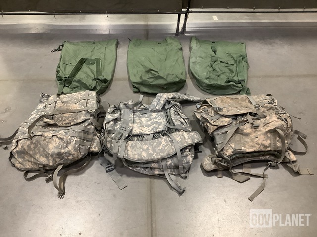 (46) Duffel Bags (35) Large Field Pack Sets