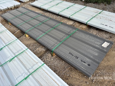 Quantity of (50) 2025 Kit Containers 12 ft Steel R Panel Divers  (Unused)