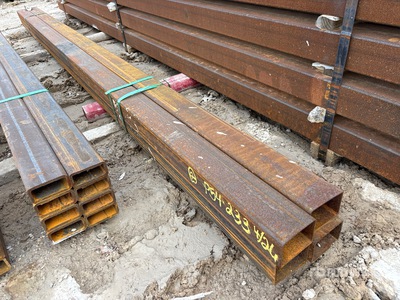 Quantity of (4) 2025 Kit Containers 3 in x 4 in x 12 ft Rectangle Tubing