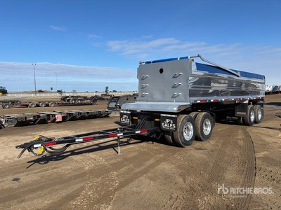 2007 JP's 26 ft Quad/A Aluminum End Dump Trailer