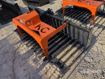 2025 Kit Containers QT-SG-S76-V3 76 in Rock Skid Steer Grapple (Unused)