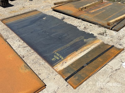 Quantity of (2) 2025 Kit Containers Steel 4 ft x 10 ft (.75 in Thick) Steel Plates