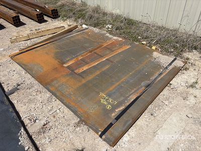 Quantity of (2) 2025 Kit Containers Steel 6 ft x 7 ft 6 in (.75 in Thick) Steel Plates